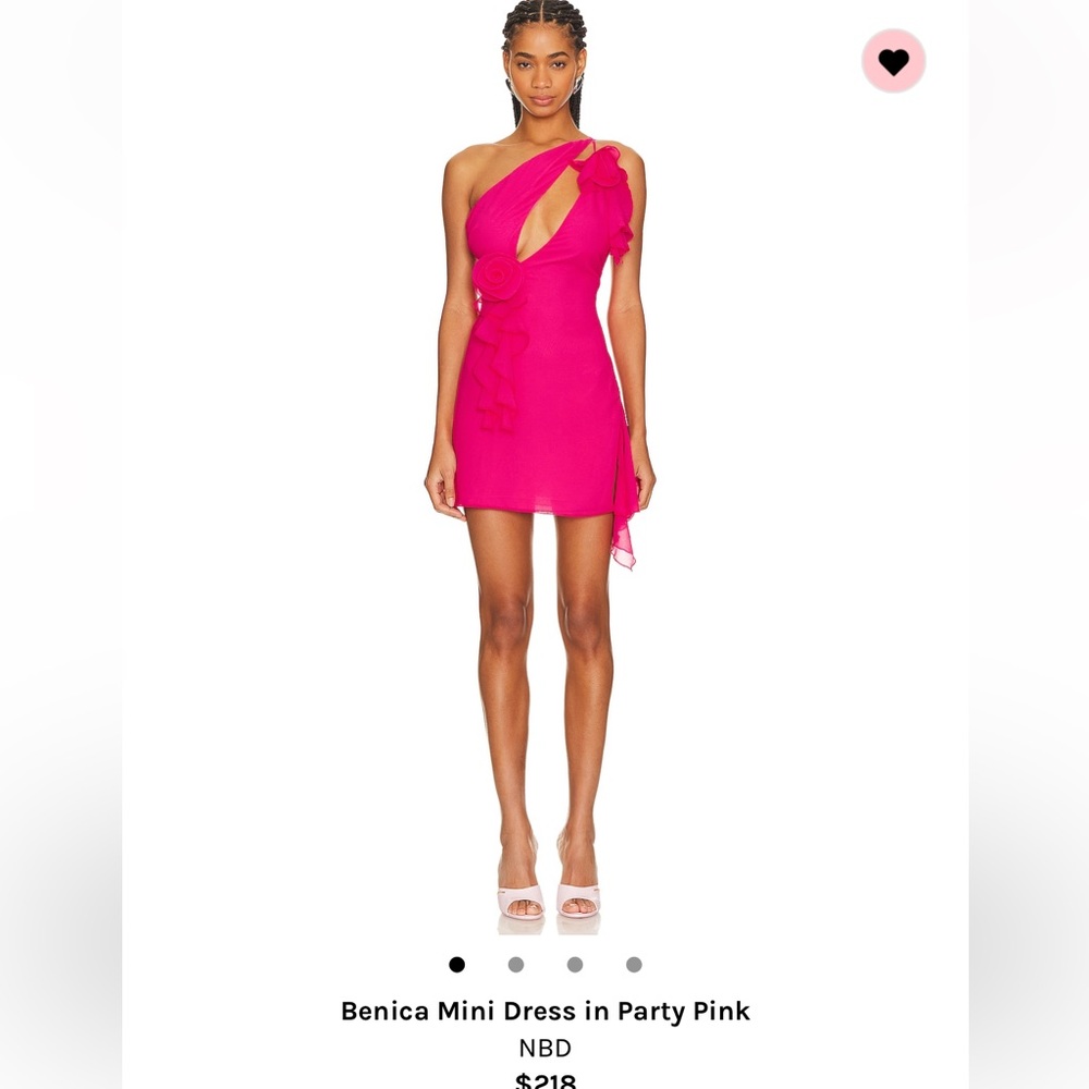Revolve NBD Benica Dress in party pink size xs
